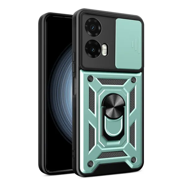 RING CAMERA Kryt s držiakom pre Motorola Moto G35 5G zelený