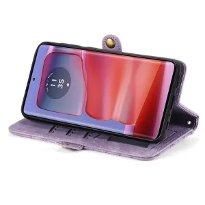 GEOM Peňaženkové puzdro pre Motorola Moto G75 5G fialové
