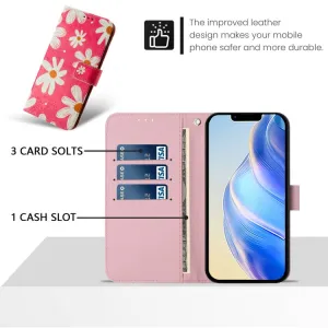 ART Peňaženkový kryt pre Samsung Galaxy S24 5G PINK DAISY
