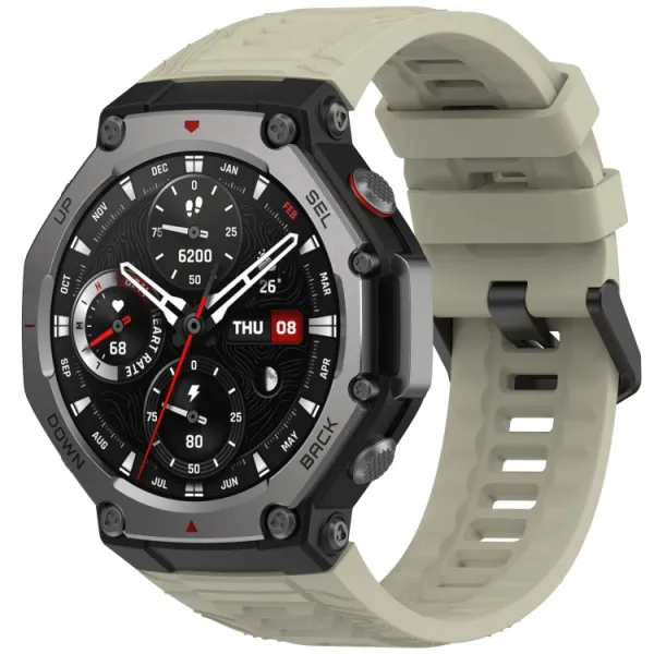 SILICONE Vymeniteľný remienok pre Amazfit T-Rex 3 šedý