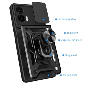RING CAMERA Kryt s držiakom pre Motorola Moto G35 5G zelený