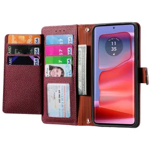 HEART Peňaženkové puzdro pre Motorola Moto G75 5G červené