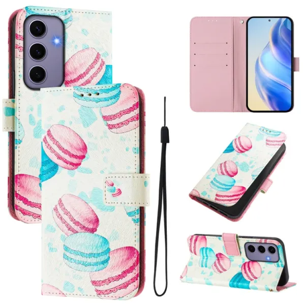ART Peňaženkový kryt pre Samsung Galaxy S24 5G MACARONS