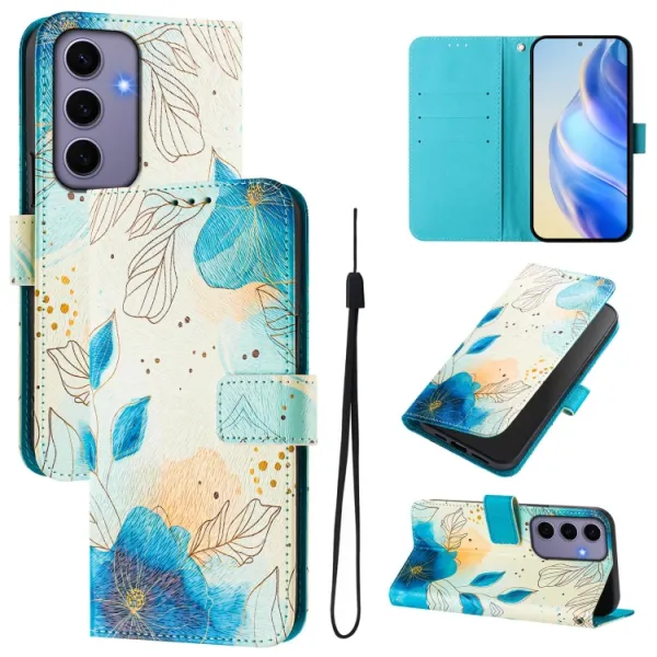 ART Peňaženkový kryt pre Samsung Galaxy S24 5G BLOOMY FLOWER