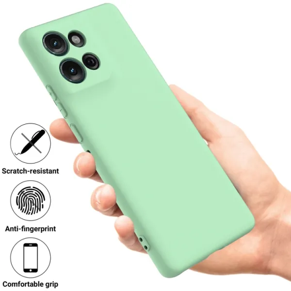 RUBBER Ochranný obal pre Motorola Moto G75 5G zelený