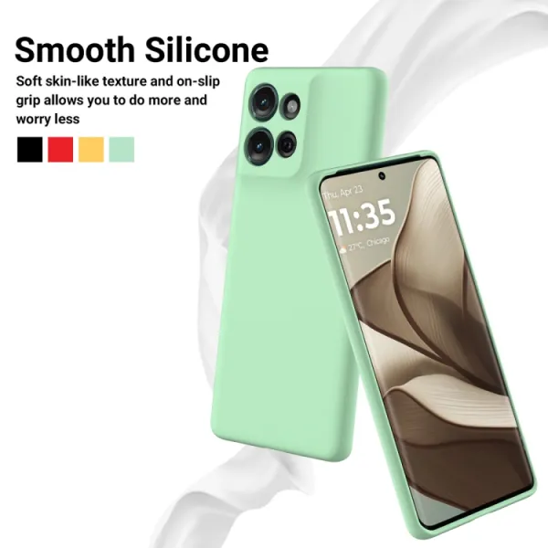 RUBBER Ochranný obal pre Motorola Moto G75 5G zelený