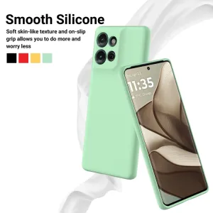 RUBBER Ochranný obal pre Motorola Moto G75 5G zelený