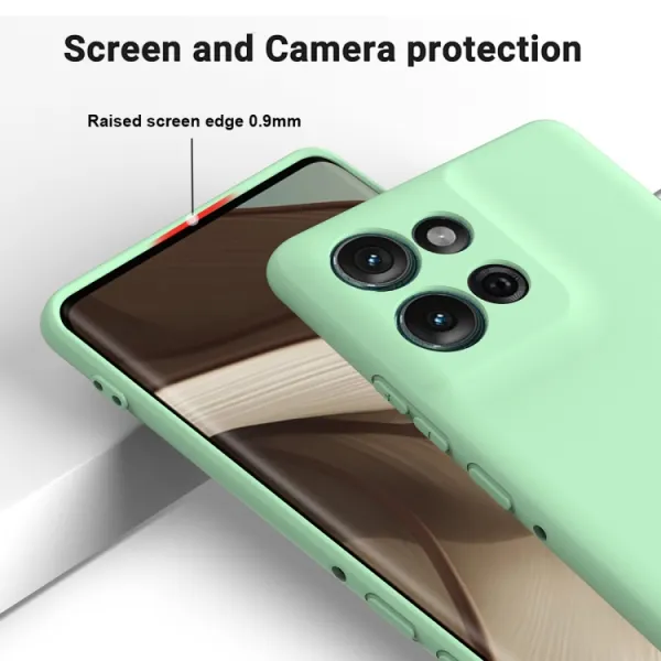 RUBBER Ochranný obal pre Motorola Moto G75 5G zelený