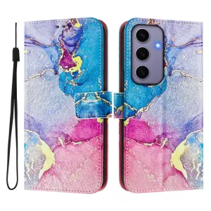ART Peňaženkový kryt pre Samsung Galaxy S24 5G COLORFUL MARBLE