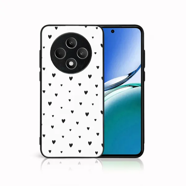 MY ART Ochranný kryt pre Oppo Reno12 FS 5G BLACK HEARTS (167)