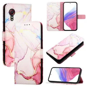 ART MARBLE Peňaženkový kryt pre Samsung Galaxy Xcover 5 ROSE GOLD
