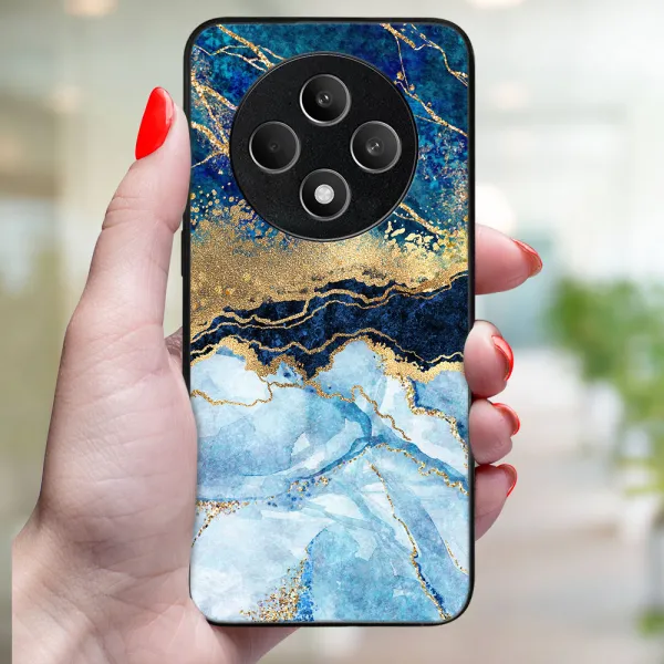 MY ART Ochranný kryt pre Oppo Reno12 FS 5G BLUE MARBLE (141)