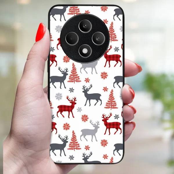 MY ART Kryt s vianočným dizajnom Oppo Reno12 FS 5G DEER (068)