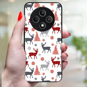 MY ART Kryt s vianočným dizajnom Oppo Reno12 FS 5G DEER (068)
