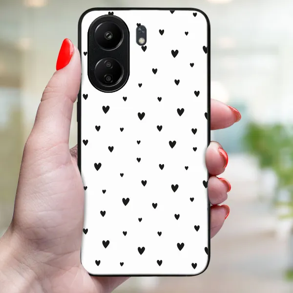 MY ART Ochranný kryt pre Xiaomi Redmi 13C BLACK HEARTS (167)