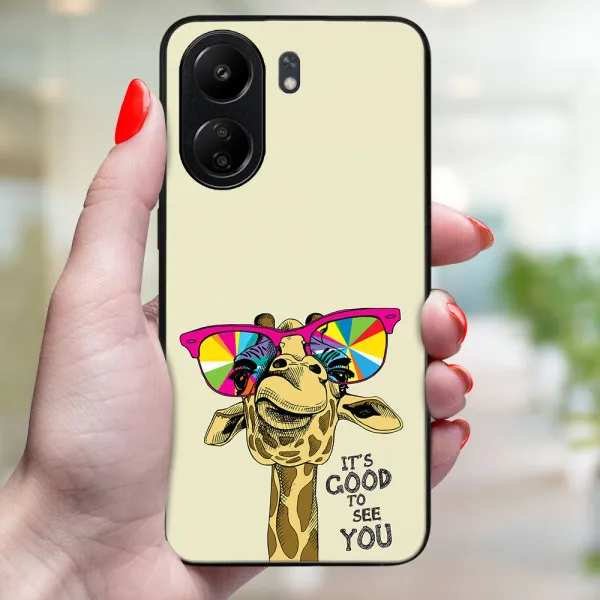 MY ART Ochranný kryt pre Xiaomi Redmi 13C GIRAFFE (180)