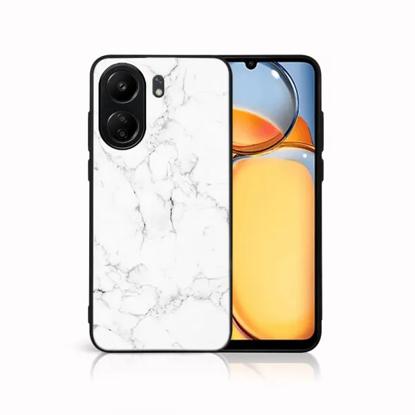 MY ART Ochranný kryt pre Xiaomi Redmi 13C WHITE MARBLE (144)