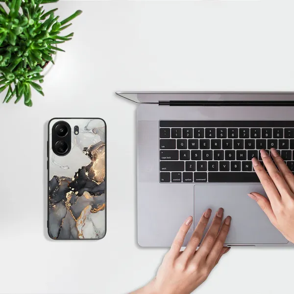MY ART Ochranný kryt pre Xiaomi Redmi 13C GREY MARBLE (140)