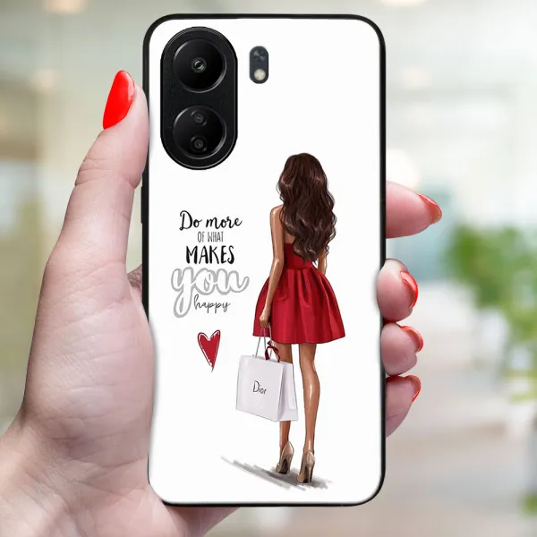 MY ART Ochranný kryt pre Xiaomi Redmi 13C RED DRESS (137)