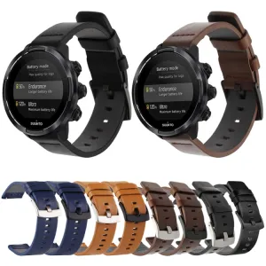 LEATHER Kožený remienok pre Suunto 9 / Suunto 7 svetlohnedý