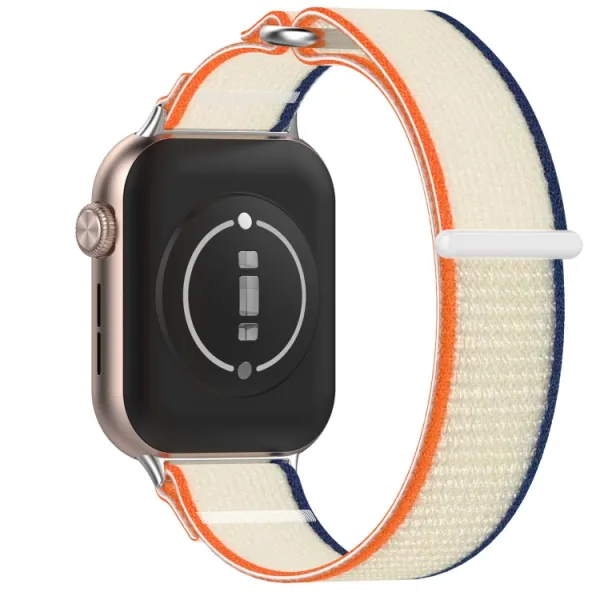 NYLON COLOR Vymeniteľný remienok pre Honor Watch 5 ORANGE CREAMY WHITE