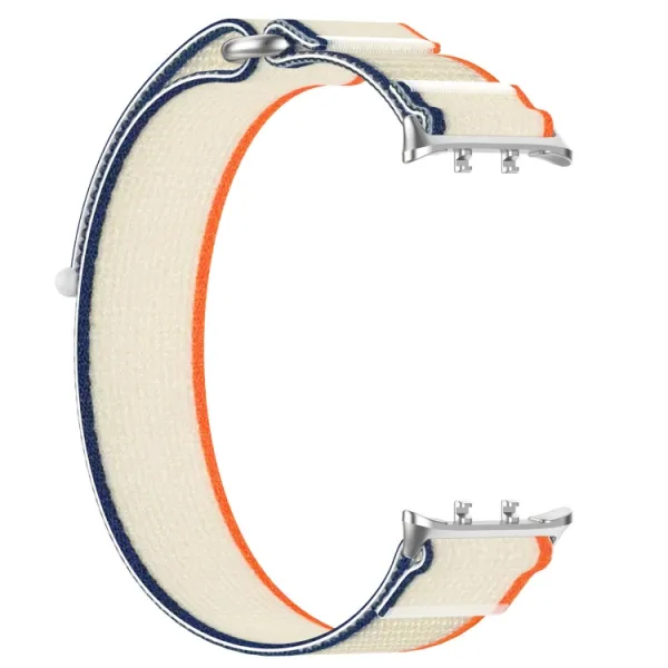 NYLON COLOR Vymeniteľný remienok pre Honor Watch 5 ORANGE CREAMY WHITE