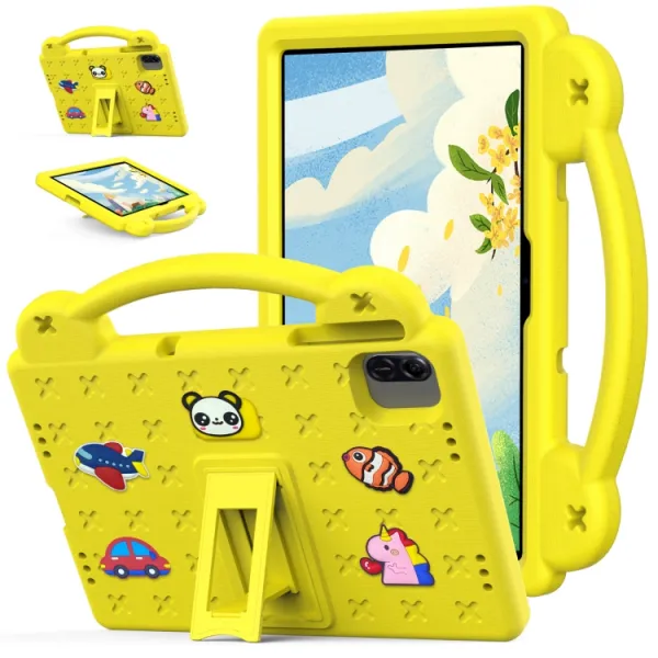 FANY Detský kryt na tablet pre Honor Pad X8a / Honor Pad X8b žltý