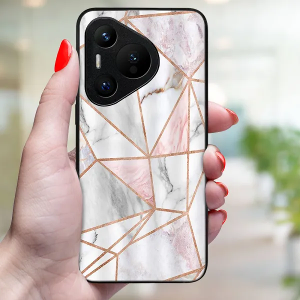 MY ART Ochranný kryt pre Huawei Pura 70 PINK MARBLE (143)