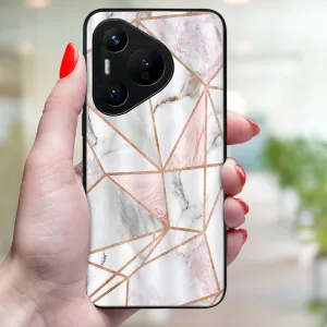 MY ART Ochranný kryt pre Huawei Pura 70 PINK MARBLE (143)