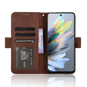 SLOT Peňaženkový obal pre ZTE Blade A75 hnedý