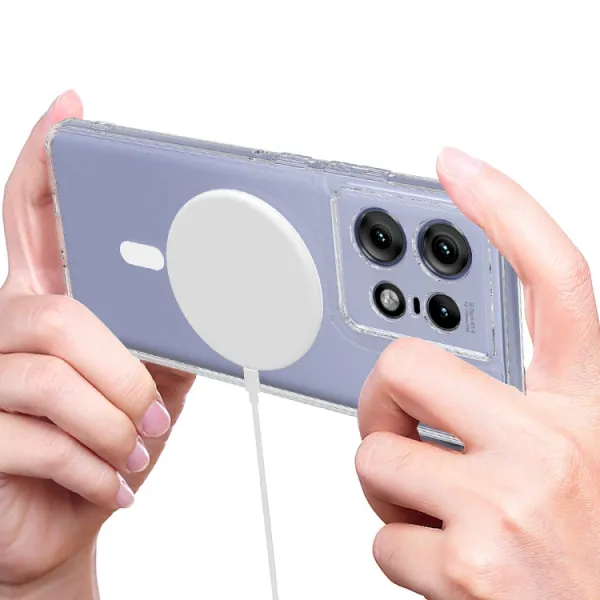 TRANSPARENT MAGSAFE Kryt pre Motorola Edge 50 Pro priehľadný