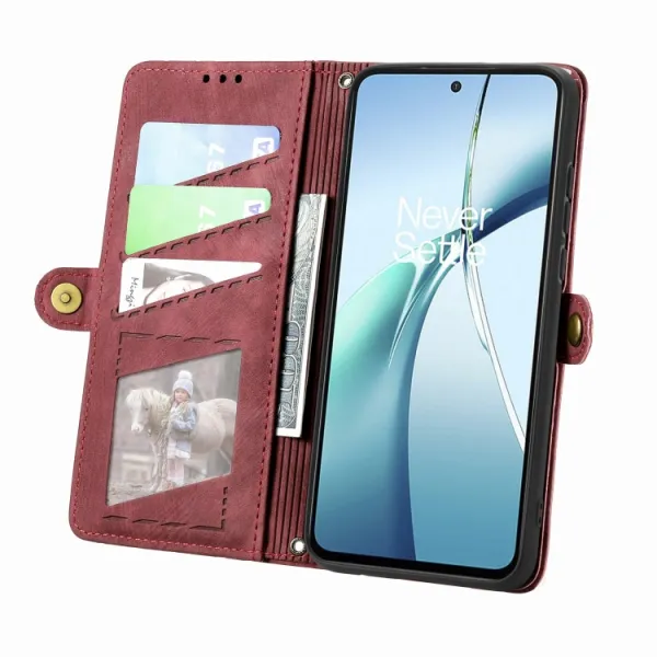 GEOM Peňaženkové puzdro pre ZTE Blade A75 červené