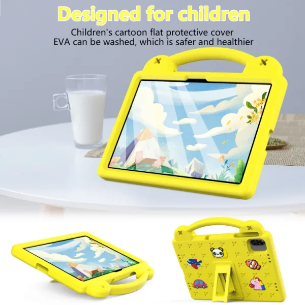 FANY Detský kryt na tablet pre Honor Pad X8a / Honor Pad X8b žltý