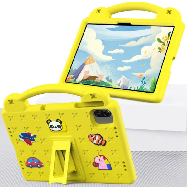 FANY Detský kryt na tablet pre Honor Pad X8a / Honor Pad X8b žltý