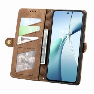 GEOM Peňaženkové puzdro pre ZTE Blade A75 hnedé