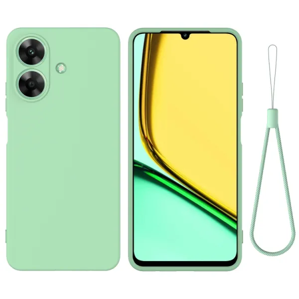 RUBBER Ochranný kryt pre Realme Note 60 zelený