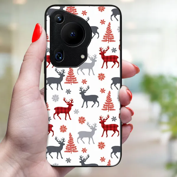 MY ART Kryt s vianočným dizajnom Huawei Pura 70 Ultra DEER (068)