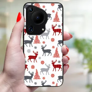 MY ART Kryt s vianočným dizajnom Huawei Pura 70 Ultra DEER (068)
