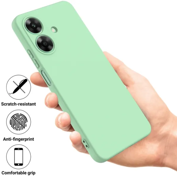 RUBBER Ochranný kryt pre Realme Note 60 zelený