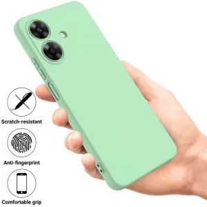 RUBBER Ochranný kryt pre Realme Note 60 zelený