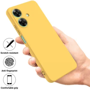 RUBBER Ochranný kryt pre Realme Note 60 žltý