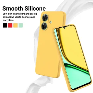 RUBBER Ochranný kryt pre Realme Note 60 žltý