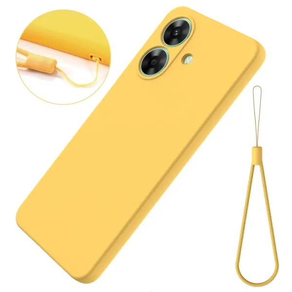 RUBBER Ochranný kryt pre Realme Note 60 žltý