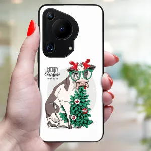 MY ART Kryt s vianočným dizajnom Huawei Pura 70 Ultra MERRY CHRISTMAS (074)