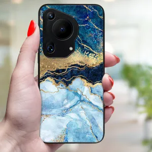 MY ART Ochranný kryt pre Huawei Pura 70 Ultra BLUE MARBLE (141)