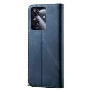 DENIM Peňaženkový kryt pre Realme Note 60 modrý