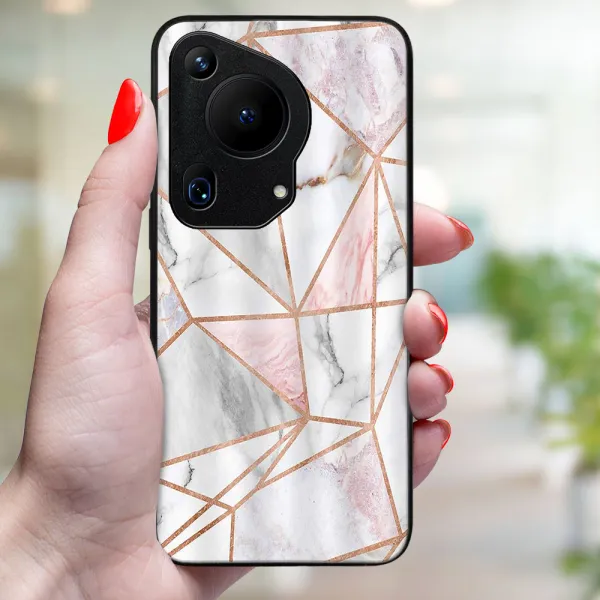 MY ART Ochranný kryt pre Huawei Pura 70 Ultra PINK MARBLE (143)