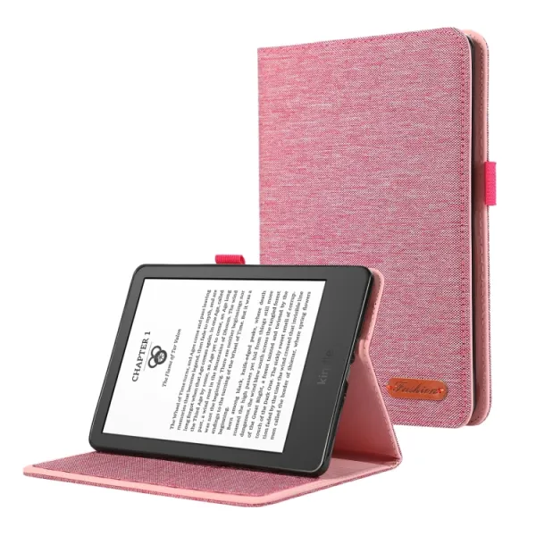 FABRIC Zaklápací kryt pre Amazon Kindle Paperwhite 5 2021 ružový