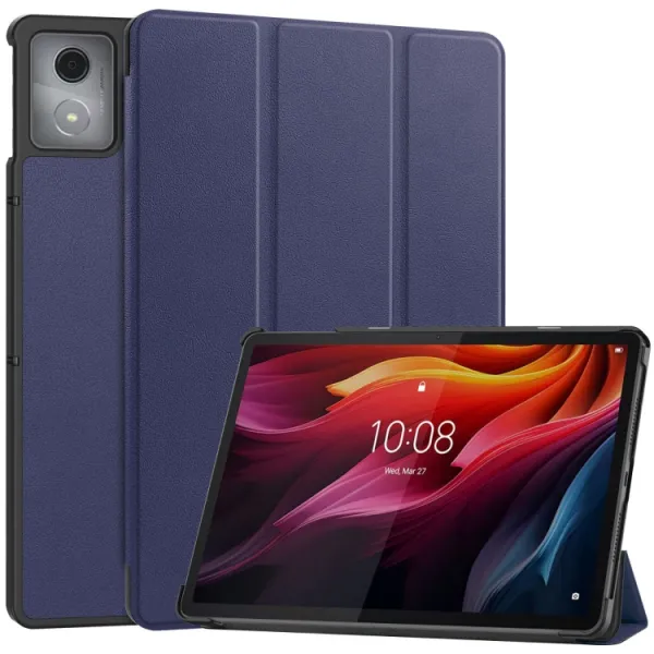 LEATHER Zaklápací kryt pre Lenovo Tab K11 Plus modrý