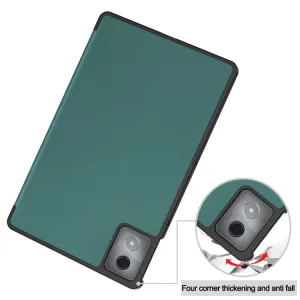 LEATHER Zaklápací kryt pre Lenovo Tab K11 Plus zelený